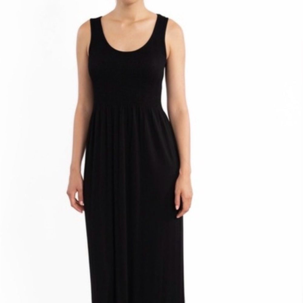 Elegant Black Maxi Dress Elietian